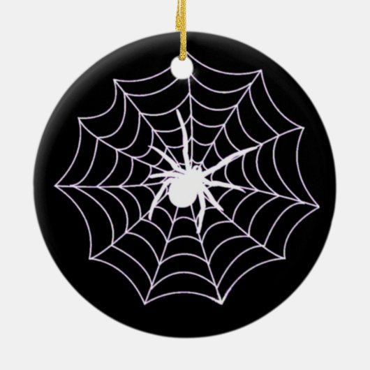 Spider on Web Keramikornament (Hinten)