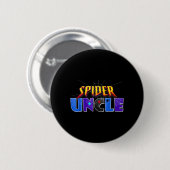 Spider Onkel Design Vatertag passende Familie Button (Vorne & Hinten)