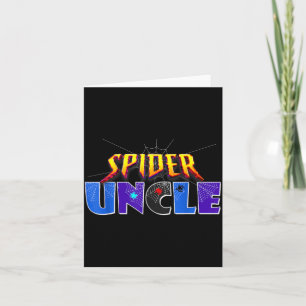 Spider Onkel Design Vatertag passende Familie Karte