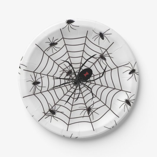 Spider-Party Pappteller (Vorderseite)