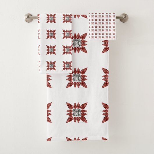 Spider Pattern Badhandtuch Set (Insitu)