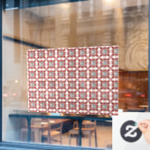 Spider Pattern Fensteraufkleber (Café-Fenster)