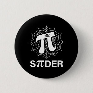 Spider Pi Spider Science Math Lehrer Funny Spider Button
