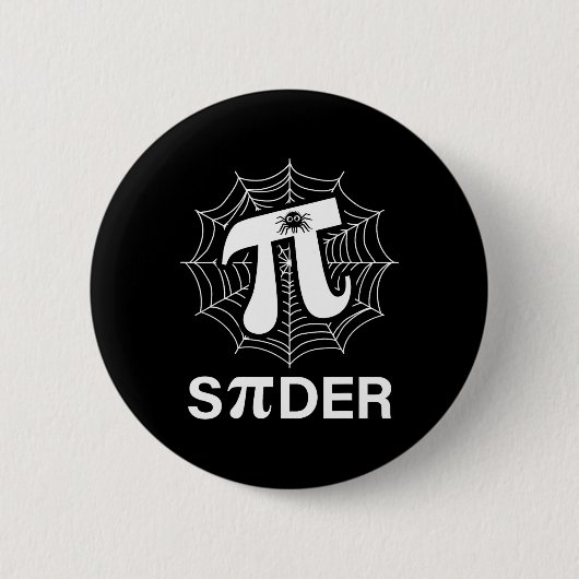 Spider Pi Spider Science Math Lehrer Funny Spider Button (Vorderseite)