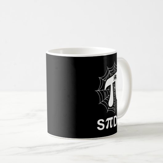 Spider Pi Spider Science Math Lehrer Funny Spider Kaffeetasse (VorderseiteRechts)
