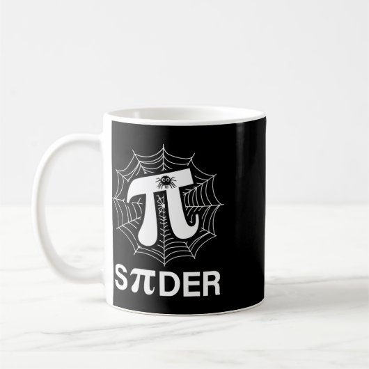 Spider Pi Spider Science Math Lehrer Funny Spider Kaffeetasse (Links)