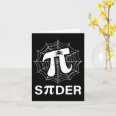 Spider Pi Spider Science Math Lehrer Funny Spider Karte (Gelbe Blume)