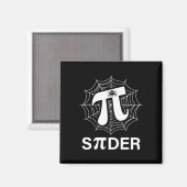 Spider Pi Spider Science Math Lehrer Funny Spider Magnet (Vorderseite/Rückseite)