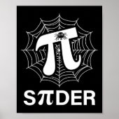 Spider Pi Spider Science Math Lehrer Funny Spider Poster (Vorne)
