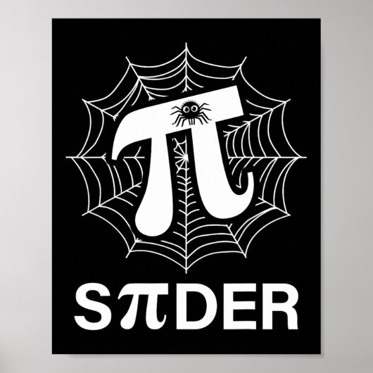 Spider Pi Spider Science Math Lehrer Funny Spider Poster (Vorne)