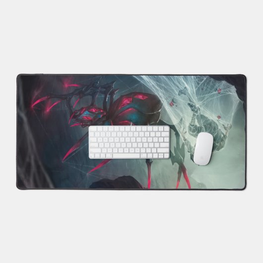 Spider Queen Gaming Desk Mat | Dunkle Magic Desk M Schreibtischunterlage (Tastatur & Maus)