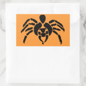 Spider Rechteckiger Aufkleber (Tasche)