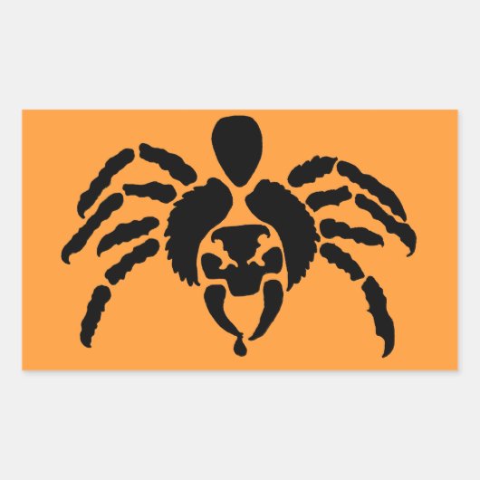 Spider Rechteckiger Aufkleber (Vorderseite)