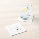 Spider Rechteckiger Pappuntersetzer (Vor Ort)
