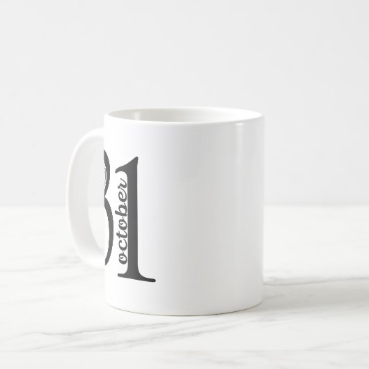 Spider Retro Spooky 31 Halloween 31. Kaffeetasse (Vorderseite Links)