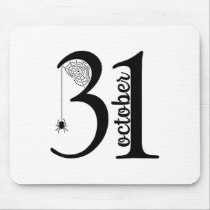 Spider Retro Spooky 31 Halloween 31. Mousepad