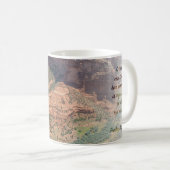 Spider Rock at Canyon de Chelly Psalm 8:9 KJV Kaffeetasse (VorderseiteRechts)