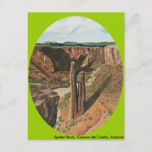 Spider Rock, Canyon de Chelly, Arizona Postkarte