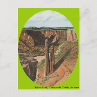 Spider Rock, Canyon de Chelly, Arizona Postkarte