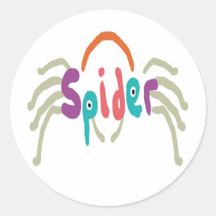 Spider Runder Aufkleber