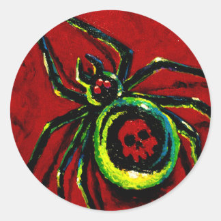 Spider Runder Aufkleber