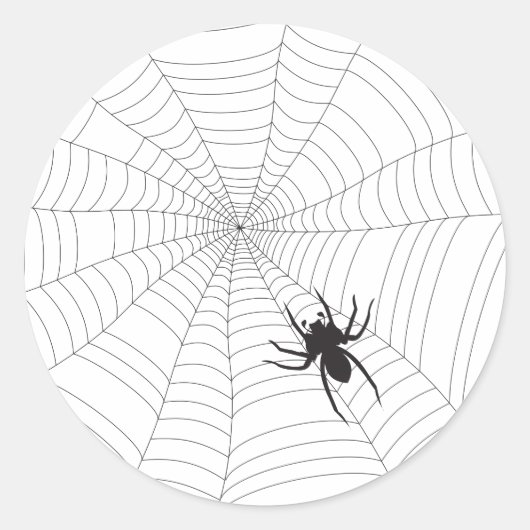 Spider Runder Aufkleber (Vorderseite)