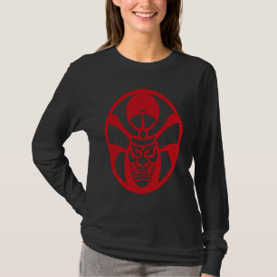 Spider Samurai Krieger Abstrakte Japanische Flagg T-Shirt