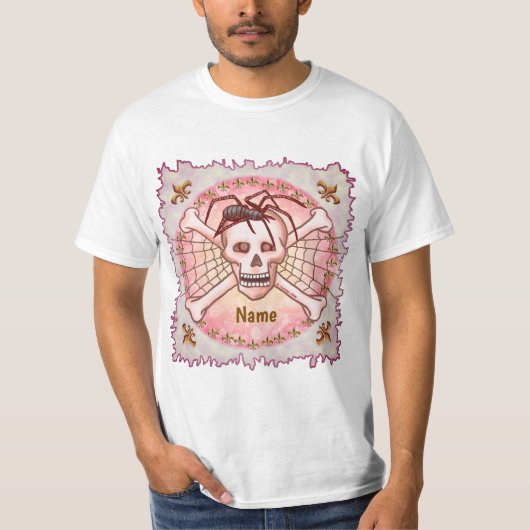 Spider-Schädel-T-Shirt T-Shirt (Vorderseite)