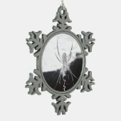 Spider Schneeflocken Zinn-Ornament (Links)