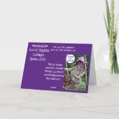 Spider Science-Fiktion Collage Karte (Rückseite)