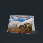 Spider Science-Fiktion Collage Karte<br><div class="desc">Als Kind liebte es meine Familie,  die TV-Serie Creature Features zu sehen,  meine Liebe von Horror/Science Fiction veranlasste diese Collage mit 3 verschiedenen Fotos.</div>