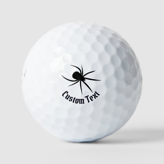 Spider Silhouette Golf Balls Golfball (Vorderseite)