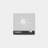 Spider-Silhouette Postit-Notizen Post-it Klebezettel (Vorderseite)