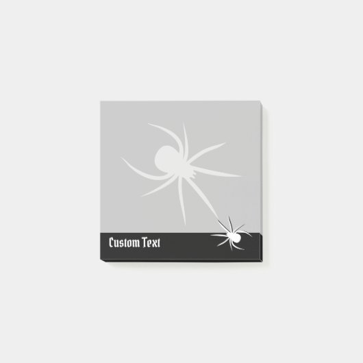 Spider-Silhouette Postit-Notizen Post-it Klebezettel (Vorderseite)
