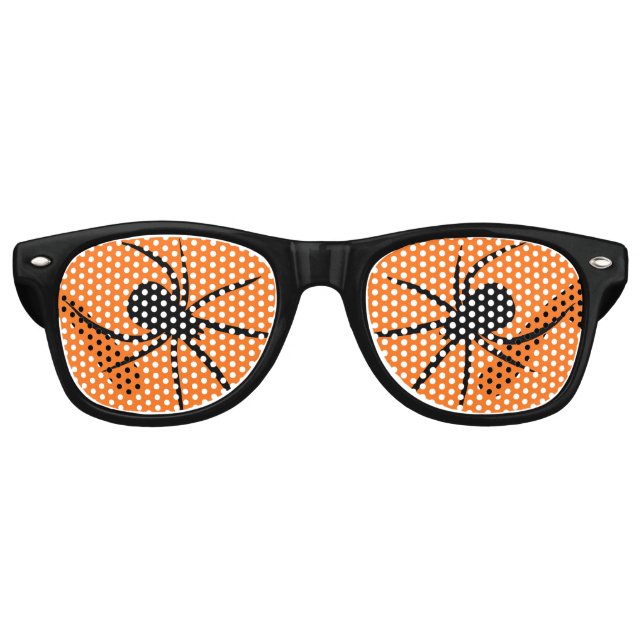 Spider Silhouette Retro Sonnenbrille (Vorderseite)