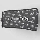 Spider Silhouetten Muster Golf Head Cover Headcover (Vorderseite)