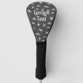Spider Silhouetten Muster Golf Head Cover Headcover (Vorderseite)