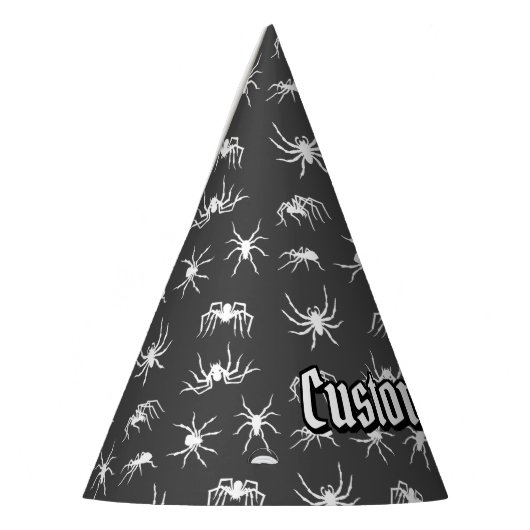 Spider Silhouetten Muster Party Hat Partyhütchen (Links)