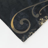 Spider Skull & Rose Glam Gothic Filigree Fleecedecke (Ecke)