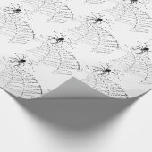 Spider & Spider Web Fun Design Insektenspass Geschenkpapier (Ecke)