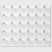 Spider & Spider Web Fun Design Insektenspass Geschenkpapier (Flach)