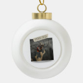 Spider Spirit – Bold Nature-Inspired Design Keramik Kugel-Ornament (Vorderseite)