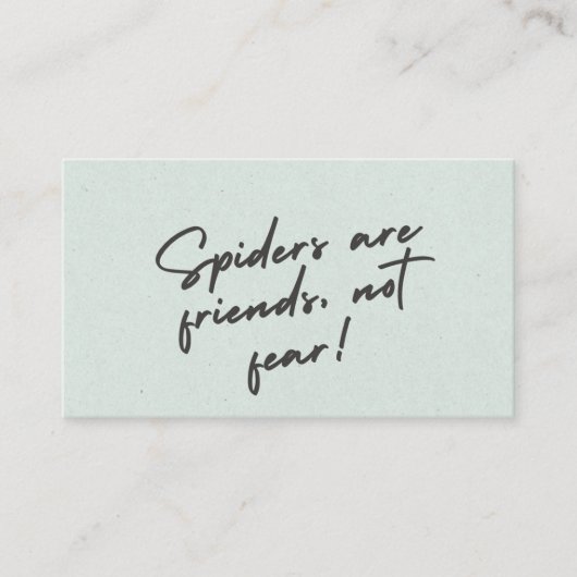 Spider Spirit – Bold Nature-Inspired Design Watch Visitenkarte (Vorderseite)