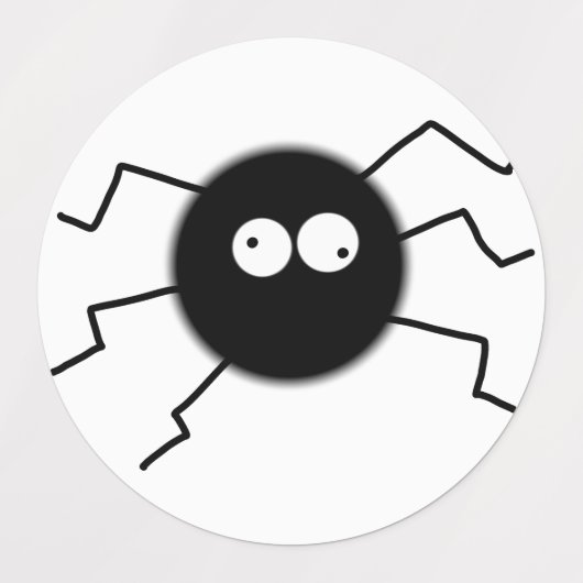 Spider Stickers Etiketten (Design 2)