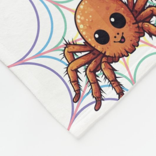 Spider Tarantula Niedlich Kawaii Muster Fleecedecke (Ecke)
