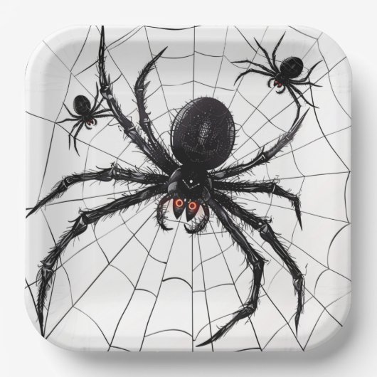 Spider-Teller 4-4 Pappteller (Vorderseite)