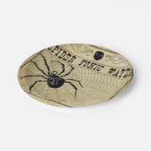 Spider Tonic Water Halloween Papierplatte Pappteller (Schrägansicht)