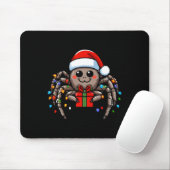 Spider Tragend Weihnachtsmannmütze Weihnachten Wei Mousepad (Mit Mouse)