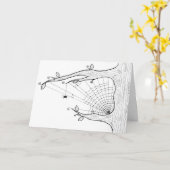 Spider Tree Card Karte (Gelbe Blume)