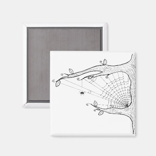 Spider Tree Magnet (Vorderseite/Rückseite)